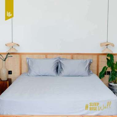 Indolinen - Tencel Bed Set Luxury (Organic Silk Lyocell Set) Grey Single