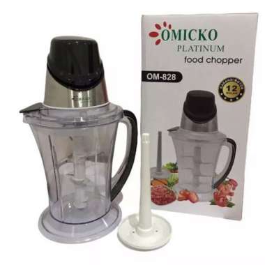 OMICKO OM-828 Food Chopper Penggiling Daging Bumbu Kapasitas 2 Liter