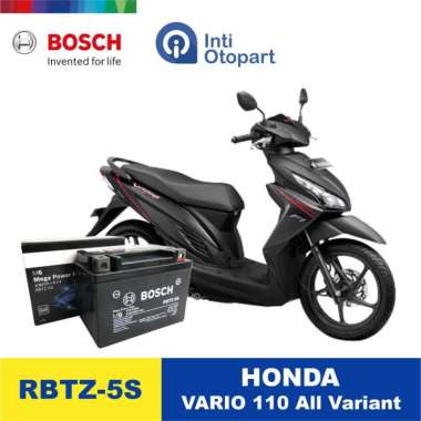 Accu Aki Motor HONDA VARIO 110 ORIGINAL BOSCH hitam