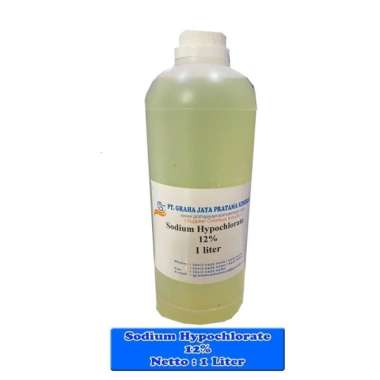 Sodium Hypochlorite 12% - kaporit cair - clorine cair - NaOCl 1 LITER CLEAR