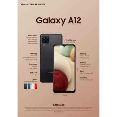 samsung galaxy A12 ram 6/128gb hitam