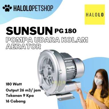 Aerator Kolam SUNSUN PG 180 Pompa Udara Oksigen Airator Air Pump Kolam
