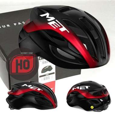 Jual MET MANTA MIPS BLACK RED METALLIC 