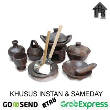 Gerabah - Set Mainan Tanah Liat Mini Masak-Masakan 11pcs.