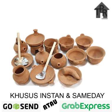 Terakota Set Mainan Mini Masak-Masakan