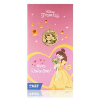 UBS Gift Series 0.1 gr Fine Gold 999.9 % Happy Valentine edisi Disney Princess