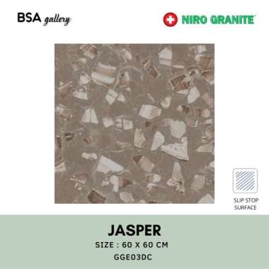 NIRO GRANITE TERAZZO JASPER 60X60 / GRANIT DINDING LANTAI TERASO BROWN
