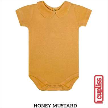 Honey Mustard Palmerhaus Bodysuit Girl Collar Shortsleeve Jumper null 9 bulan Honey Mustard