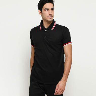 VM Pendek Kaos Polo Pria M hitam