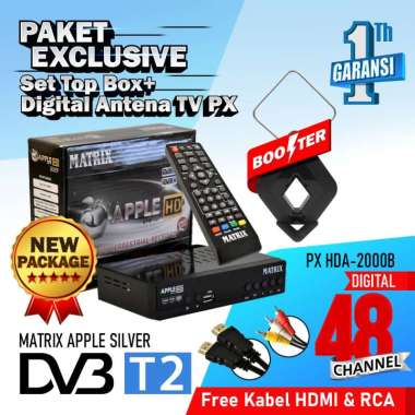 Dvb matrix apple tv t2 top set digital box Cara Setting