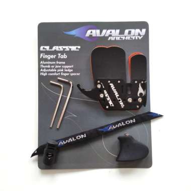 FINGER TAB AVALON CLASSIC - PELINDUNG JARI - FINGER TAB KULIT - ENIGMA ZONE Size L Hitam