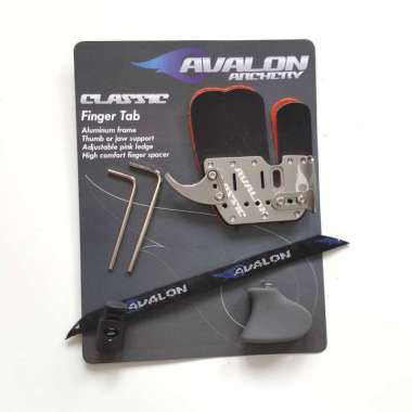 FINGER TAB AVALON CLASSIC - PELINDUNG JARI - FINGER TAB KULIT - ENIGMA ZONE Size XL Silver