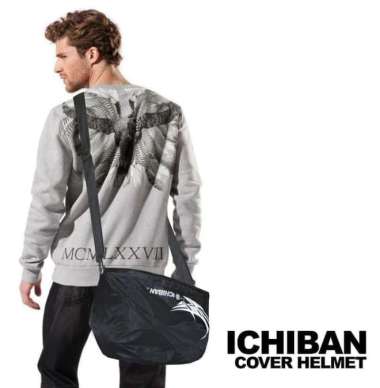 Tas Selempang Cover Helm Ichiban Waterproof Tas Helm Motor Anti Air *