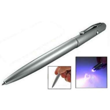 2in1 Invisible Ink Pen + UV Light Pulpen Senter Ultraviolet Rahasia