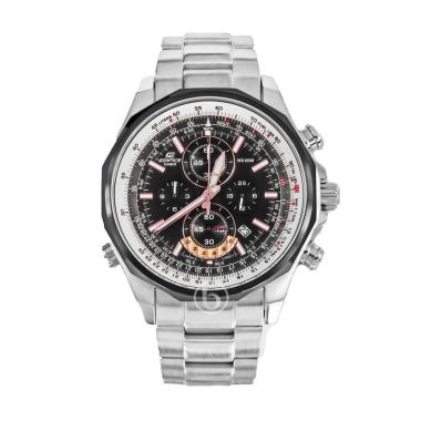 CASIO Edifice Chronograph Jam Tangan Pria [Original/ EFR-507D-1A]   Black Silver