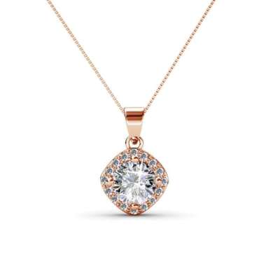 Her Jewellery Cushy Pendant Kalung - Crystals from Rose Gold