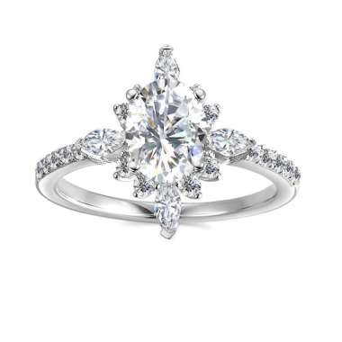 Lustre Ring - CIncin Moissanite Diamond by Her Jewellery 8