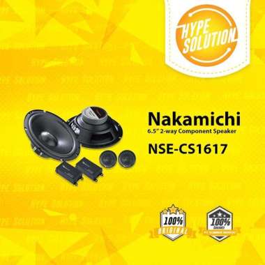 Speaker Split Pintu Mobil NAKAMICHI NSE-CS1617 Component Set 6 Black