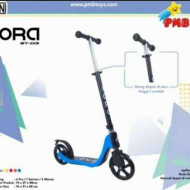 Scooter Anak Roda Dua Sekuter IORA PMB ST03 Otoped ST-03 ST 03 Blue