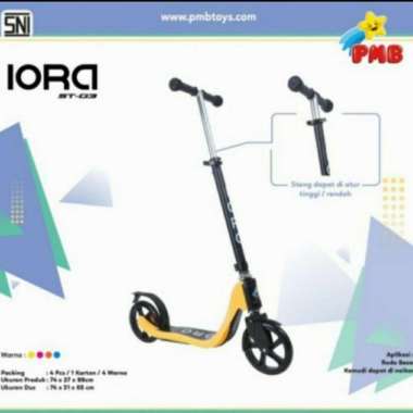 Scooter Anak Roda Dua Sekuter IORA PMB ST03 Otoped ST-03 ST 03 Yellow