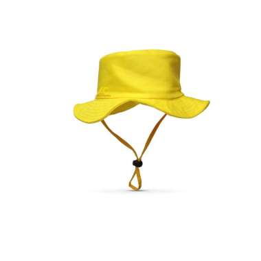 Topi rimba anak ada talinya/Topi anak laki laki perempuan kuning