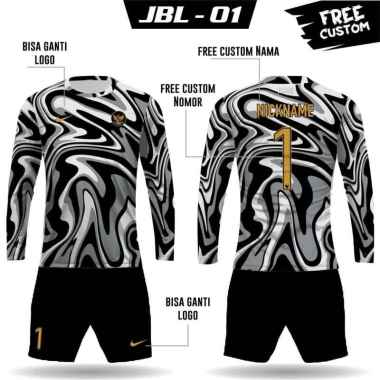 Setelan jersey celana timnas indonesia kiper kaos tim nasional panjang S Hitam
