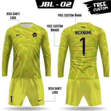 Setelan jersey celana timnas indonesia kiper kaos tim nasional panjang XXXL Kuning