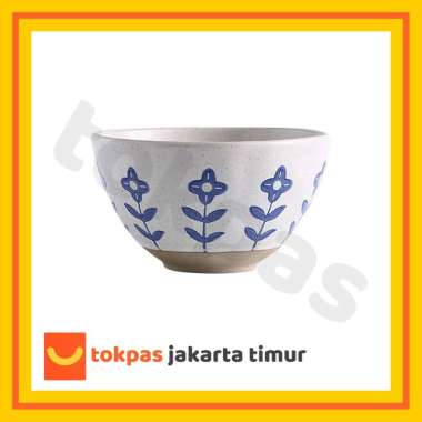 Peralatan Makan Keramik Motif Bunga / Piring Gleas Mangkok Keramik Hand Made Cantik Kiyomi Mangkok