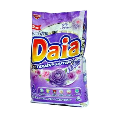 Promo Harga Daia Deterjen Bubuk + Softener Violet 1800 gr - Blibli