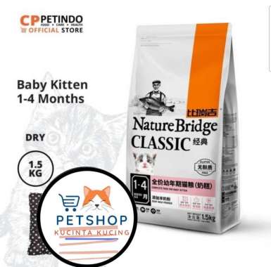 CPPETINDO Nature Bridge Baby Kitten Food - 1.5kg