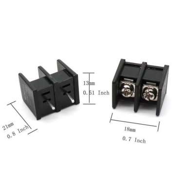 Terminal Blok Block 2 Pin PCB 2 Pole Screw Pitch 7.62mm Cable Connecto