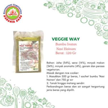 Karunia Baru Veggie Way Bumbu Hainam / Nasi Kuning/ Nasi Ulam/ Soto Vegetarian 120 Gulai
