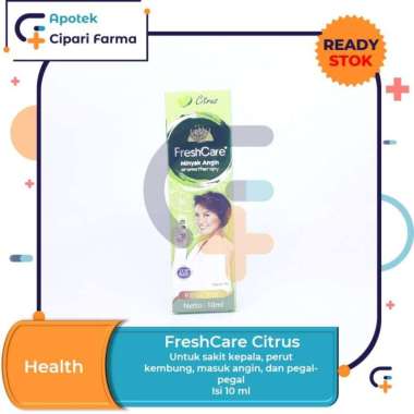 FreshCare Minyak Angin Aroma Therapy Roll On Untuk Sakit Kepala 10ml Citrus