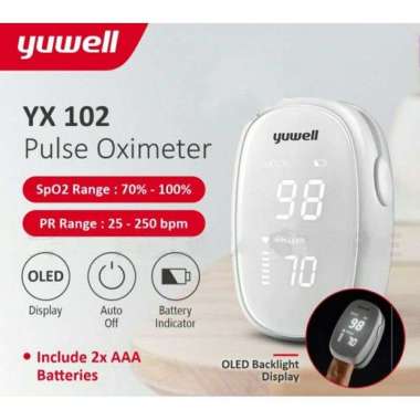 Pulse Oximeter Yuwell YX102 Alat Ukur Kadar Oksigen