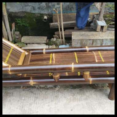 bale bale kursi malas bambu hitam