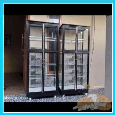 Lemari Display Hias Pajangan / Lemari Tas Boneka Sepatu Alumunium