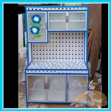 Rak piring Rak Dapur Tempat Piring - Meja Kompor Kaca Bahan Alumunium