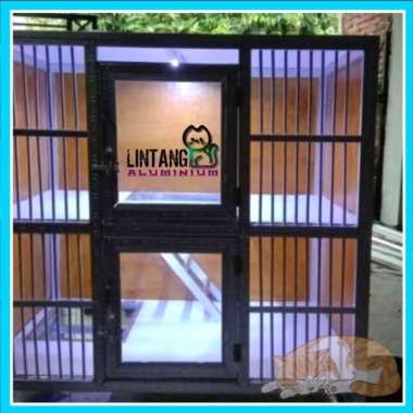 Kandang Kucing Galvalum Tingkat 2 Minimalis