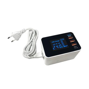Ultimate Power 5 USB Power Strip Wireless + Fast Charging QC 3.0 White