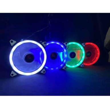 XBT Fan Casing 12CM LED Ring - Fan Case XB-112- 5 Warna Putih