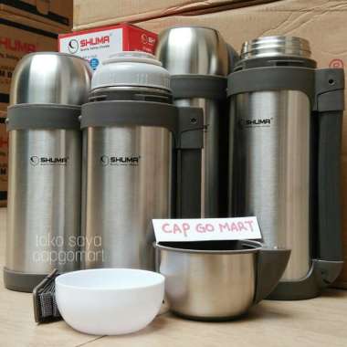 SHUMA 1500 Termos Air Panas Jumbo Botol Thermos Stainless Steel 100 % ORIGINAL Multicolor