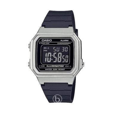 CASIO Youth Series W-271H Digital 10 Year Battery Original Jam Tangan Pria Black Silver