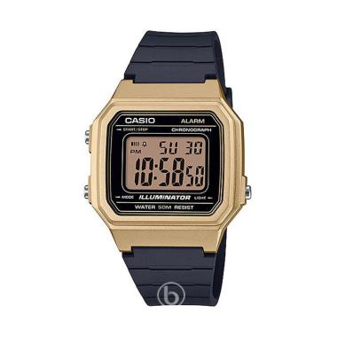 CASIO Youth Series W-271H Digital 10 Year Battery Original Jam Tangan Pria Black Gold