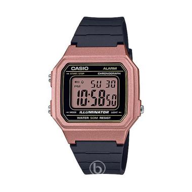 CASIO Youth Series W-271H Digital 10 Year Battery Original Jam Tangan Pria Black Rose Gold