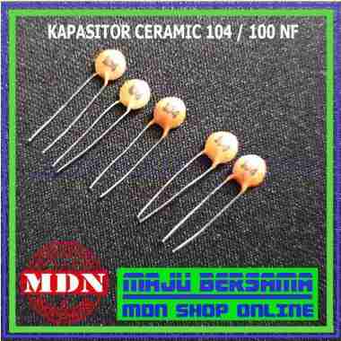 Kapasitor Ceramic 104 - Capasitor 100 Nf