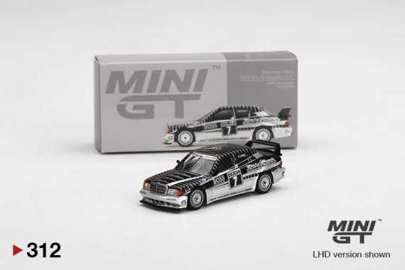 MiniGT Diecast Mobil Mercedes Benz 190e no 315 Skala 1:64 MGT00312L