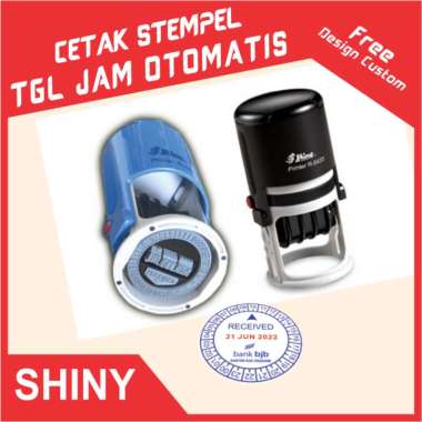 Cetak Stempel Received Tanggal Jam Tahun Tulisan Custom Cetak Stempel