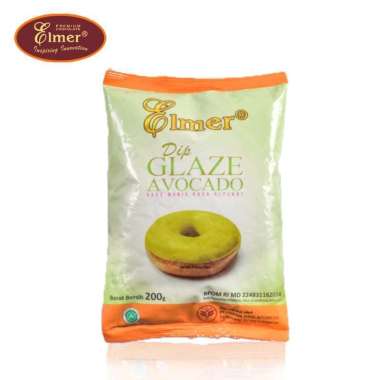 AVOCADO - ELMER Dip Glaze Donat 200gram / ELMER Dip Glaze Donut