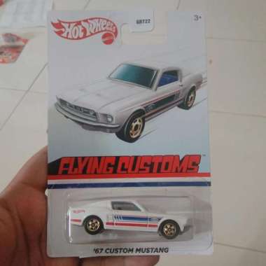 Hot Wheels 67 Custom Ford Mustang Putih Flying Customs