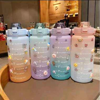 Botol Minum Plastik Botol Minum Viral Motivasi Botol Pelangi
